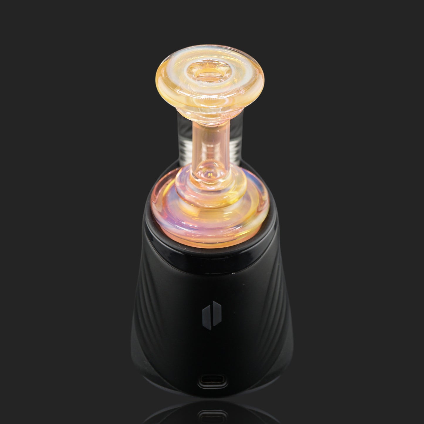 Glass by Yeti Peach Rainbow dry top for Puffco Peak and Peak Pro