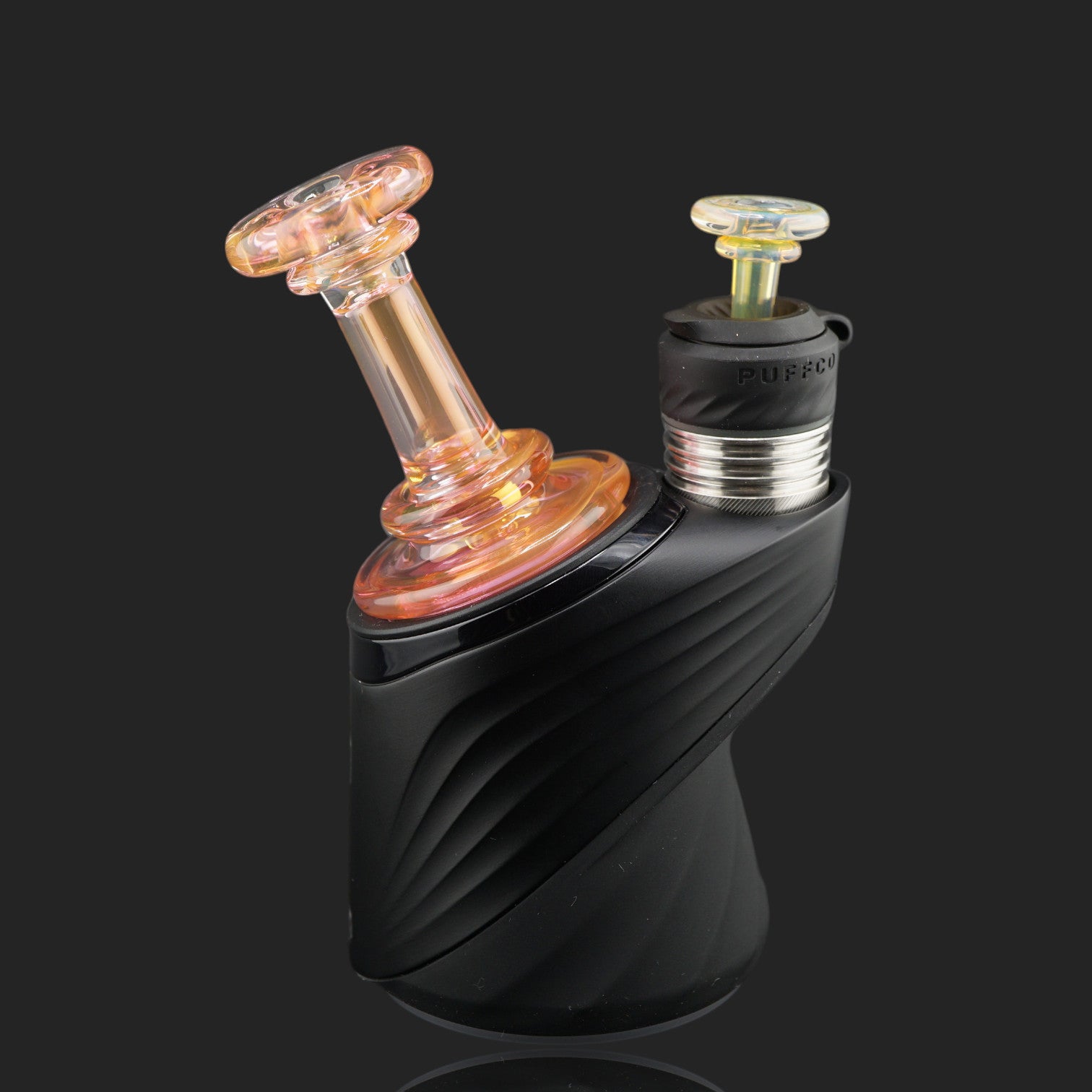 Custom Peach Sunset Puffco Peak dry top by Glass by Yeti