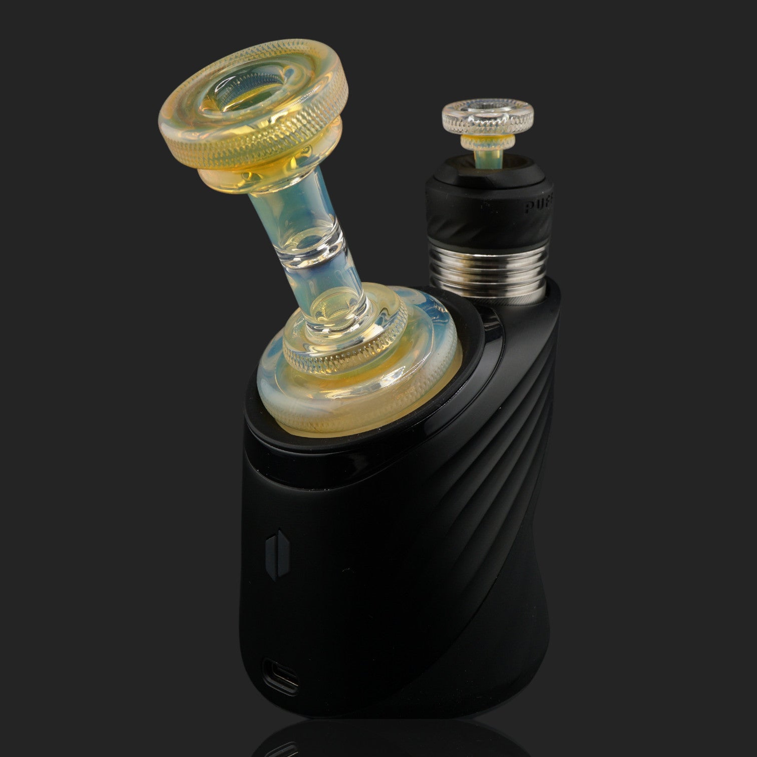 Custom Puffco Peak Pro dry top with joystick cap by Glass by Yeti