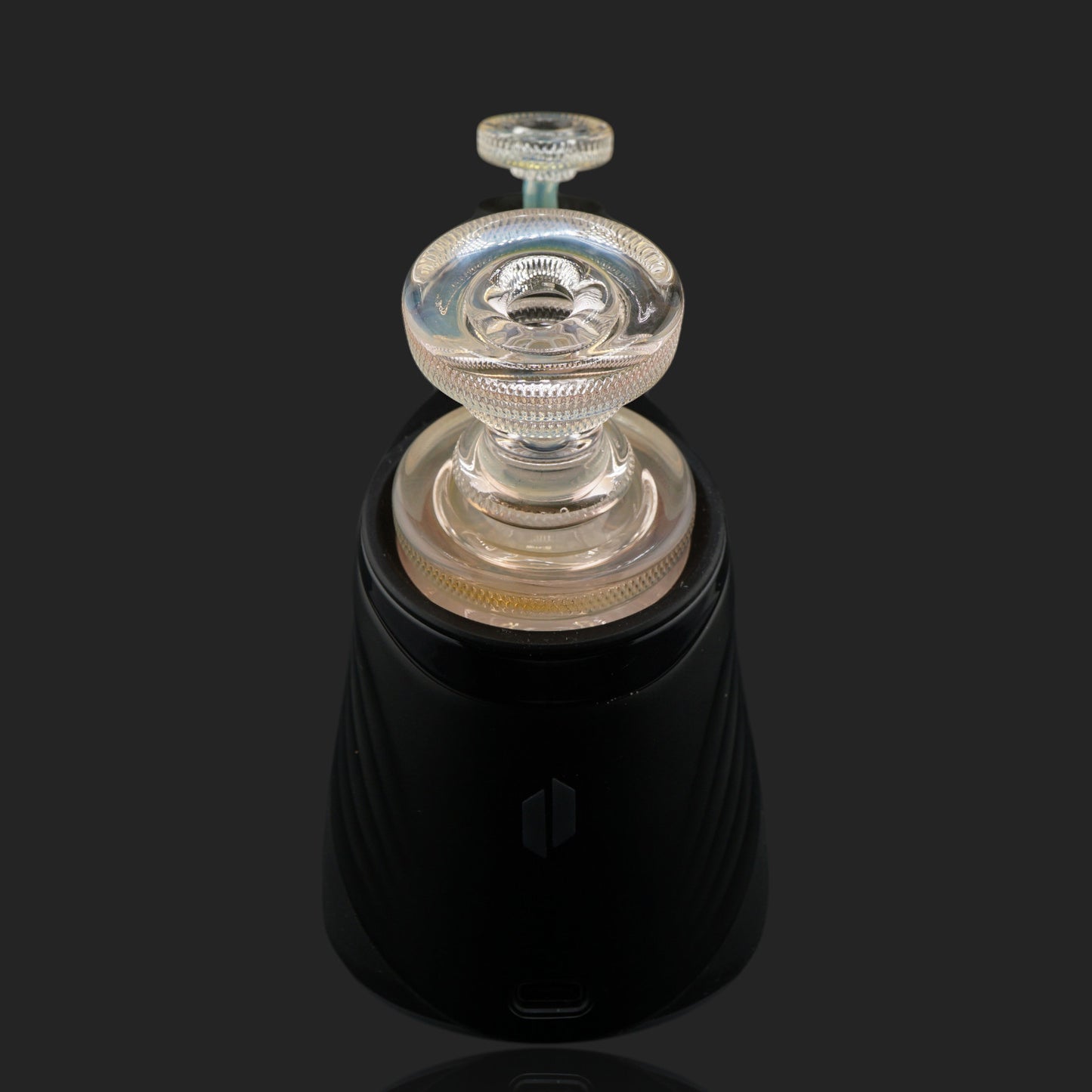 Compact Puffco Peak Pro dry top by Glass by Yeti with joystick cap