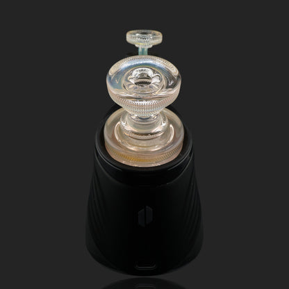 Compact Puffco Peak Pro dry top by Glass by Yeti with joystick cap