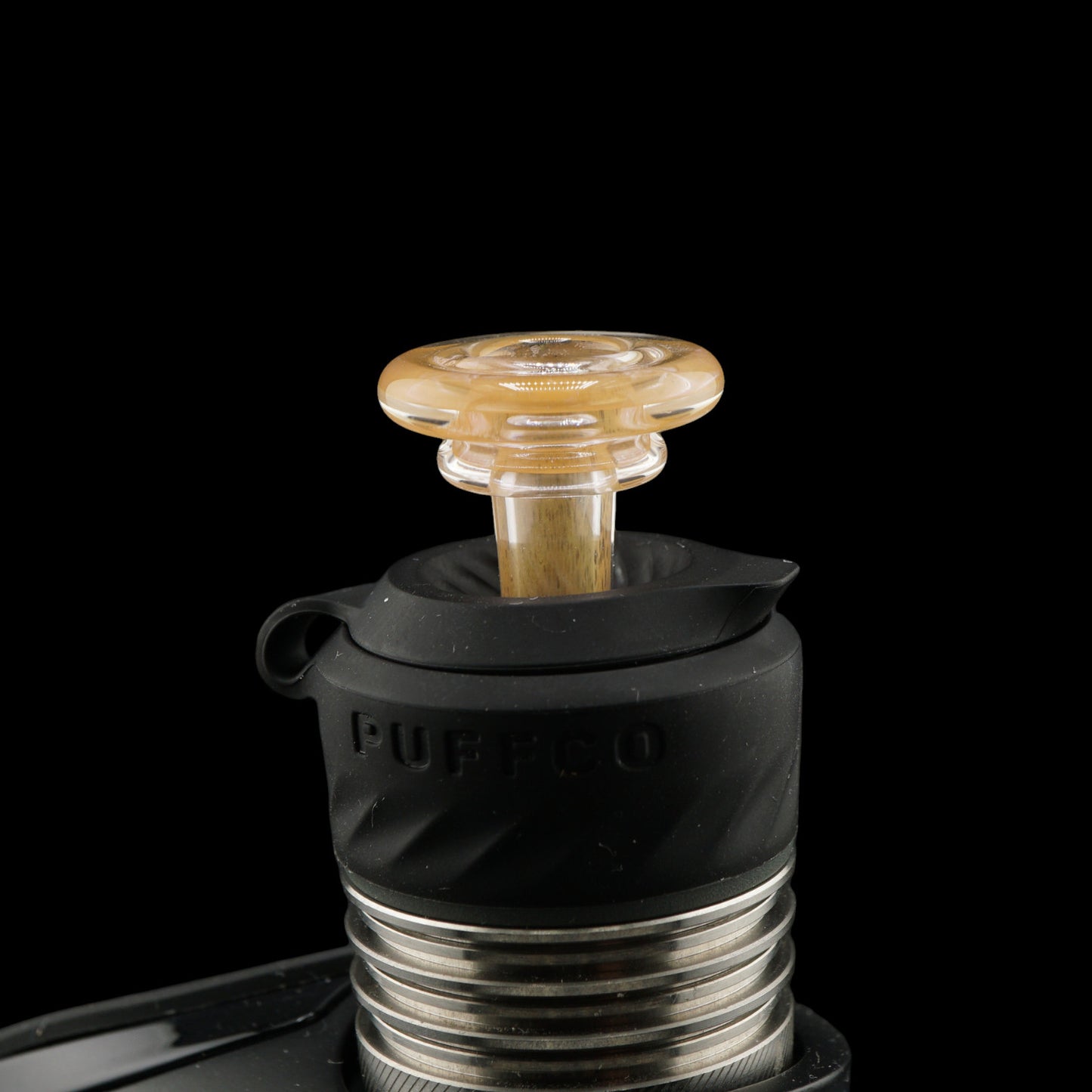 Glass by Yeti Golden Nectar joystick cap installed on Puffco Peak Pro