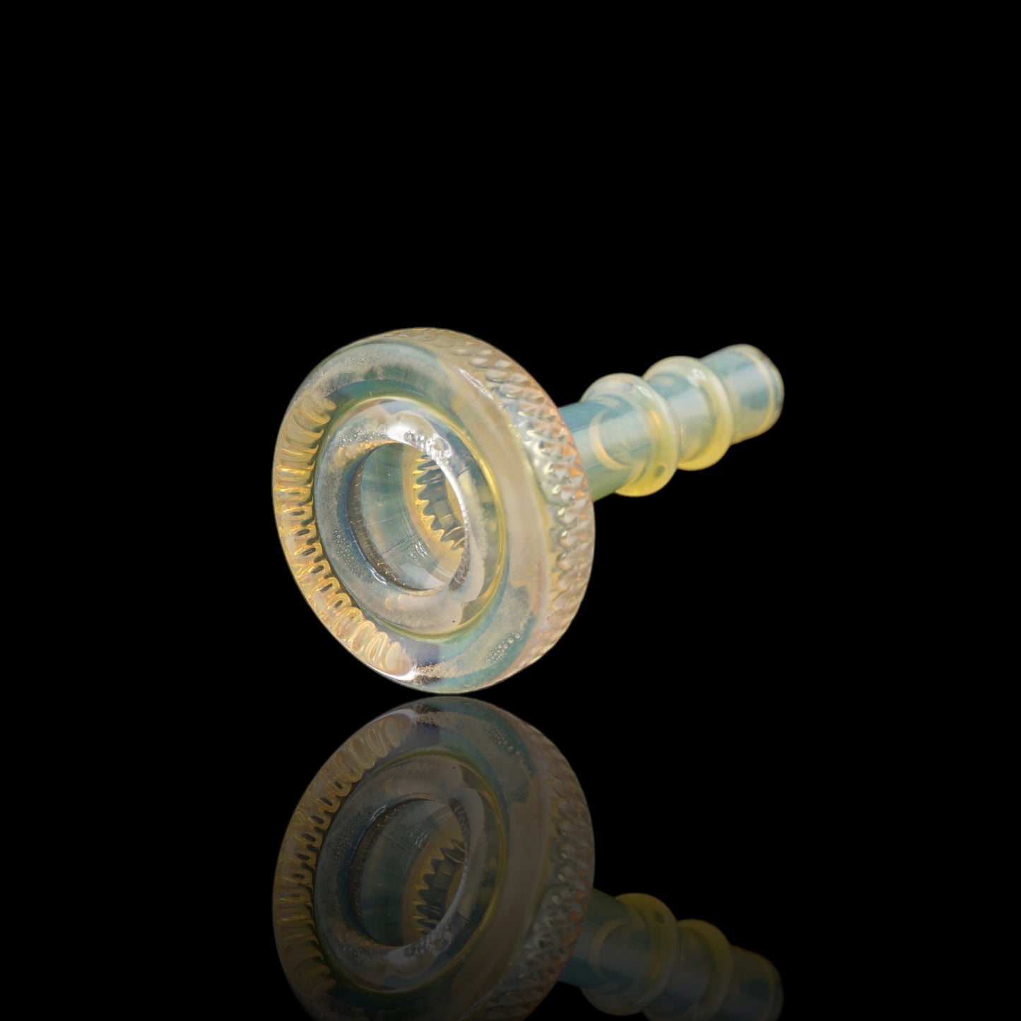 Opal Champagne Puffco Peak Pro glass joystick cap by Glass by Yeti