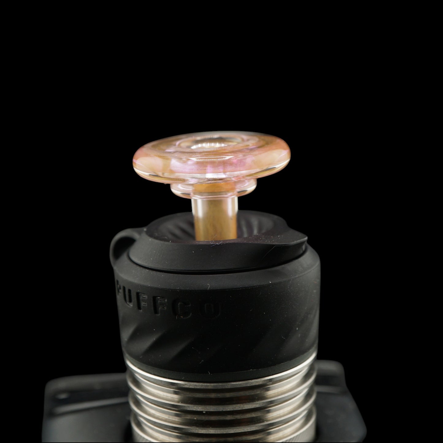 Handmade Puffco Peak Pro glass joystick cap by Glass by Yeti in Peach Sunset colorway