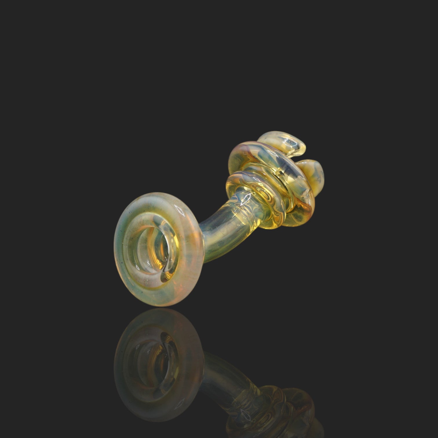 Glass by Yeti Aurora Puffco Pivot glass mouthpiece handmade borosilicate glass