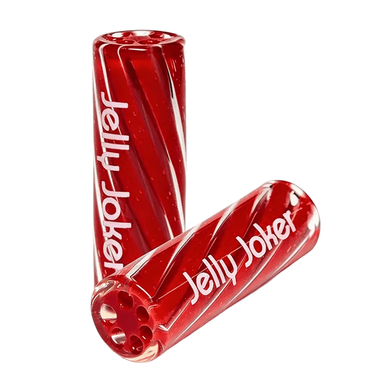 Glastip 10mm Glasfilter mit 6 Loch System Jelly Joker rot