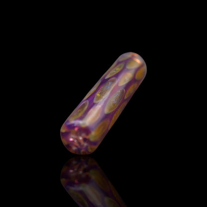 Detail Glastip 12mm Glasfilter für Joint lila orange Muster