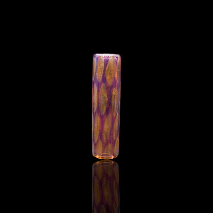 Glastip 12mm lila orange Glasfilter für Joints handgemacht