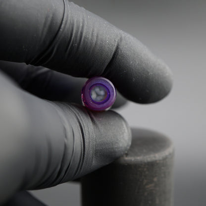 handmade glass tip 11.8mm airflow opening detail Hefe Glass