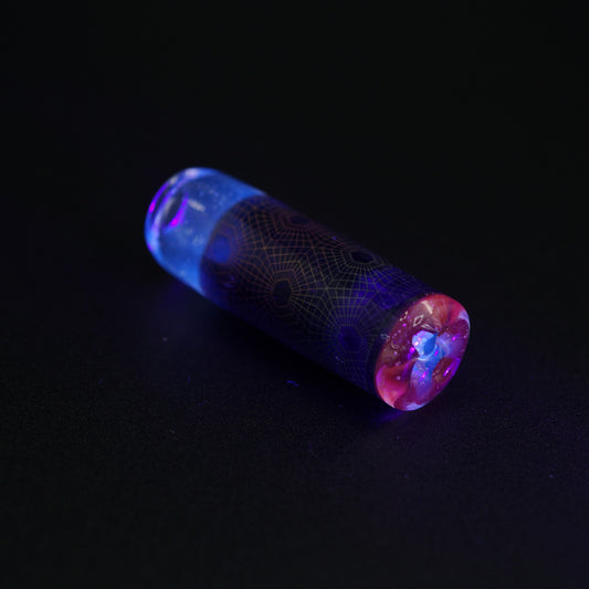 hefeglass glass tip uv effect blue white red joint filter premium handmade glass