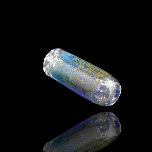 hefeglass glass tip 11.8 mm uv airflow pattern glass filter joint handmade