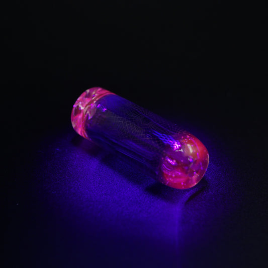 hefeglass glass tip uv glow pattern premium joint filter handmade