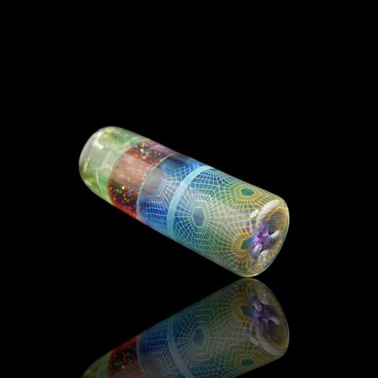 hefeglass glass tip 12.3 mm multicolor glass filter joint handmade premium