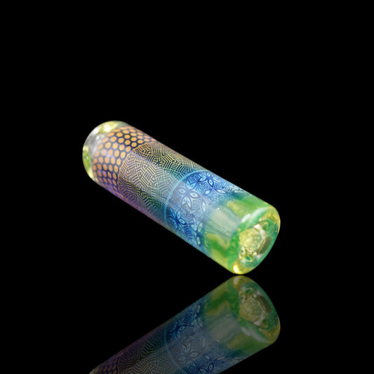 hefeglass glass tip 12 mm uv airflow pattern glass filter joint handmade