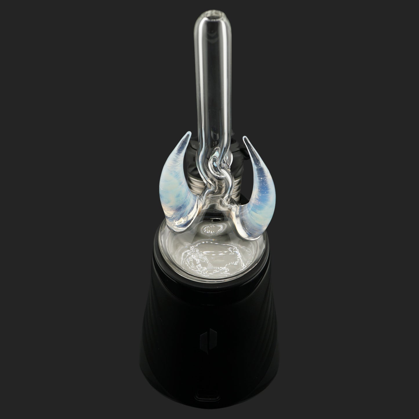 Back view of Magizle Glass Crescent Horns Blue Dry Top
