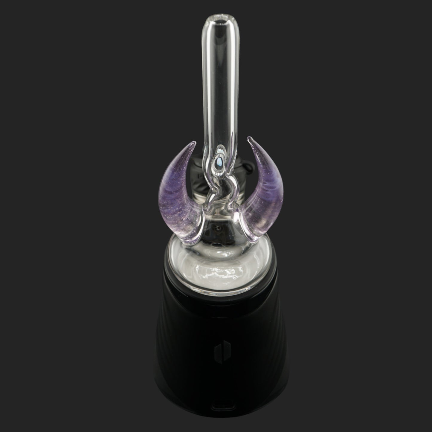 Back view of Magizle Glass Crescent Horns Purple Dry Top