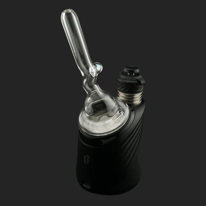 Side view of Magizle Glass Pure Eye Dry Top with clear glass body and opal detail