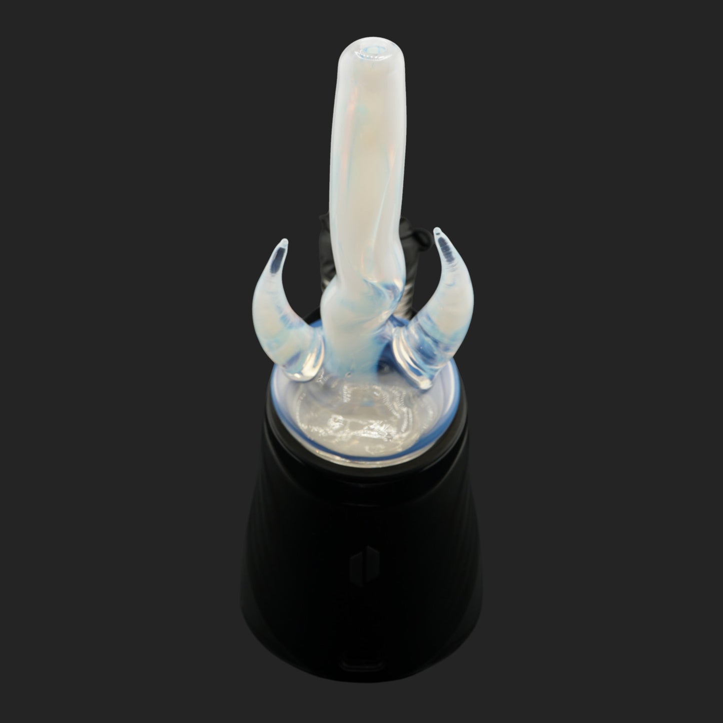 Back view of Magizle Glass Twin Peaks Ghost Dry Top with translucent glass details