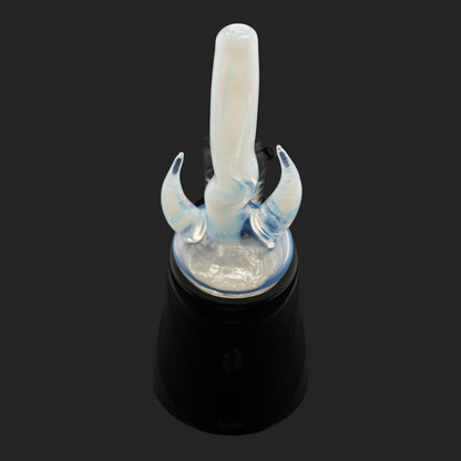 Back view of Magizle Glass Twin Peaks Ghost Dry Top with translucent glass details
