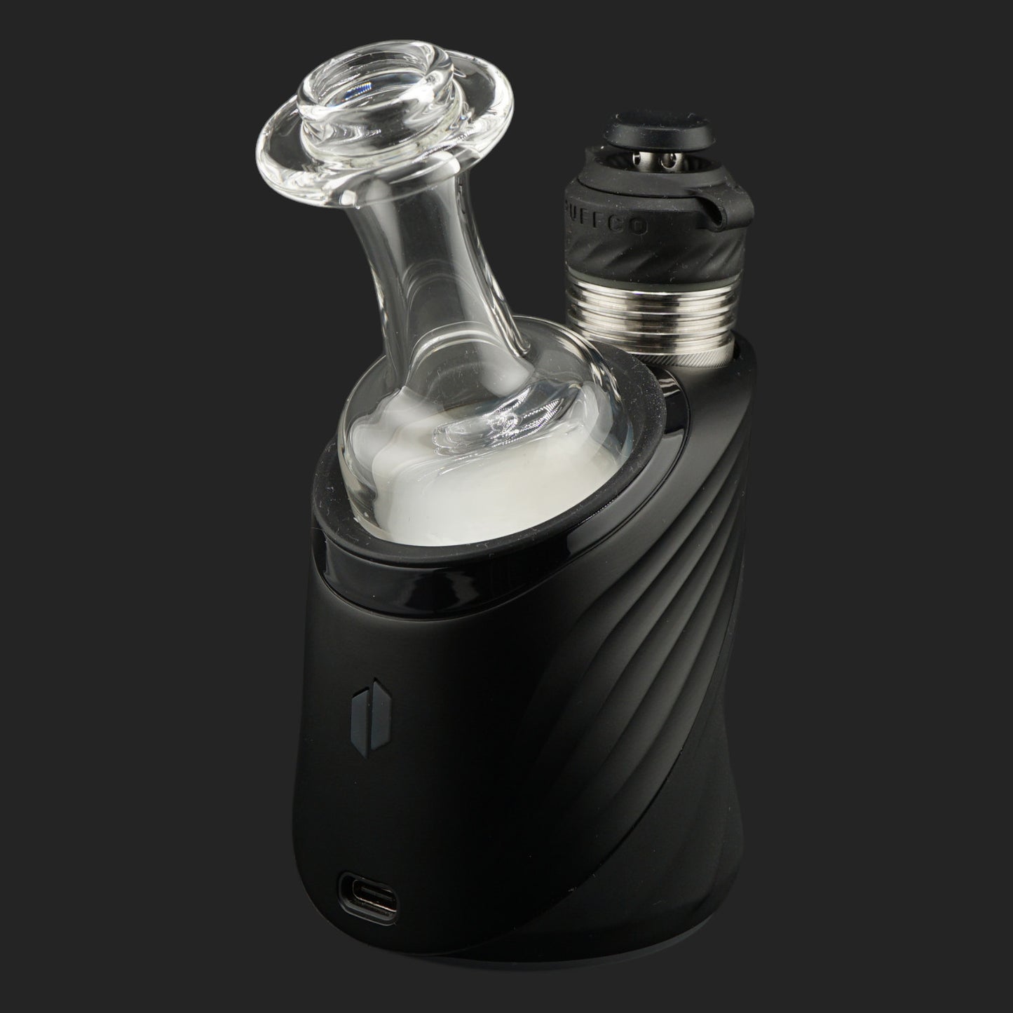 Custom Mind Blowing Glass Crystal Flow Dry Top 71 mm with direct airflow for Puffco Peak and Peak Pro
