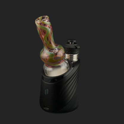 Handmade Mind Blowing Glass Mystic Moss Dry Top featuring sparkling green linework and direct airflow