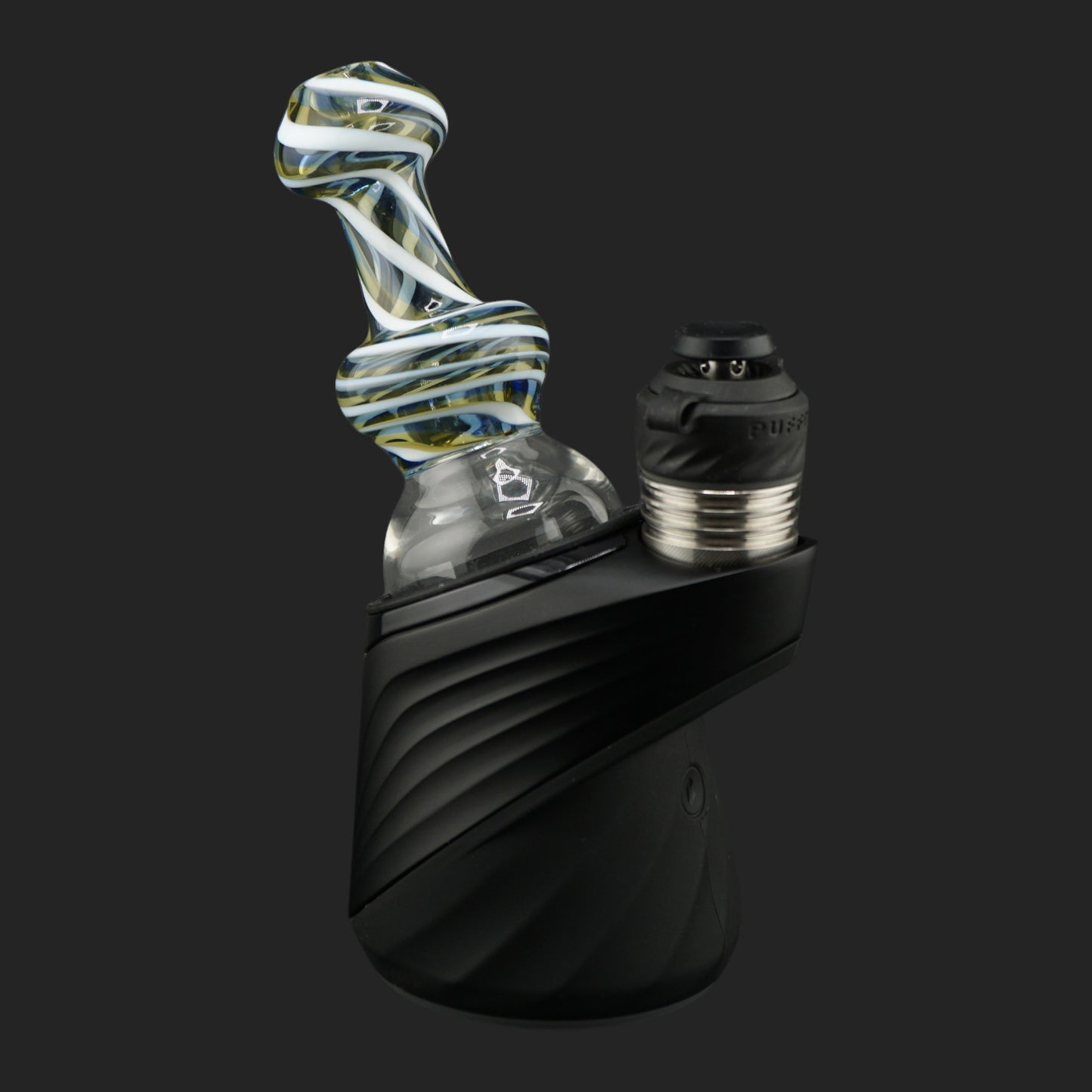 Custom Mind Blowing Glass UV Helix Dry Top with direct airflow for Puffco Peak Pro