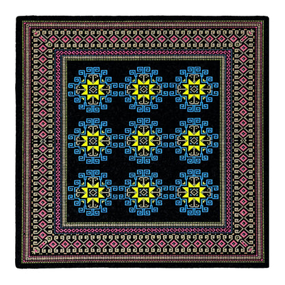 Basel Bitcarpet 12 moodmat – limited dab mat with UV glow screen print
