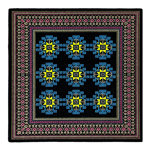 Basel Bitcarpet 12 moodmat – limited dab mat with UV glow screen print