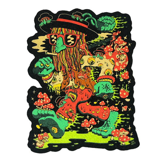 Trippin’ Hobo moodmat – limited dab mat by Cat Dirty