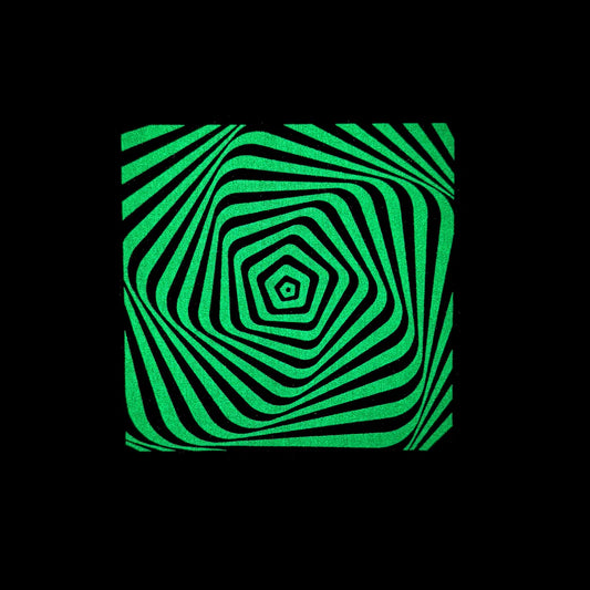 Wavy glow moodmat glowing in the dark