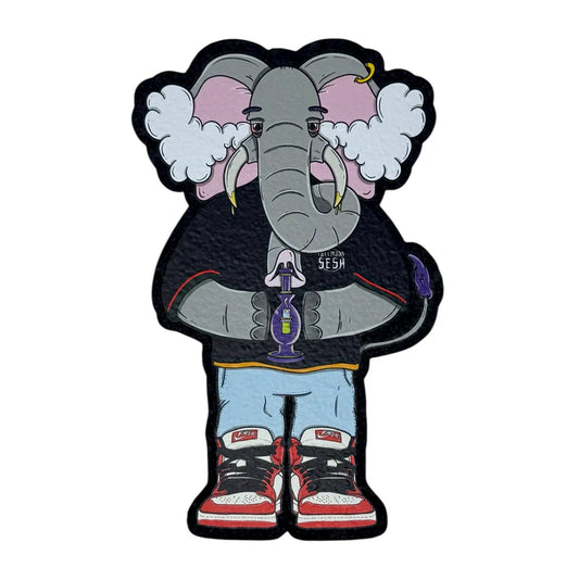 FMS X Mothership Elephant moodmats – dab mat with full color application