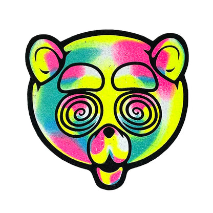 Heady UV Teddy moodmats – limited dab mat by Shurlok Holm
