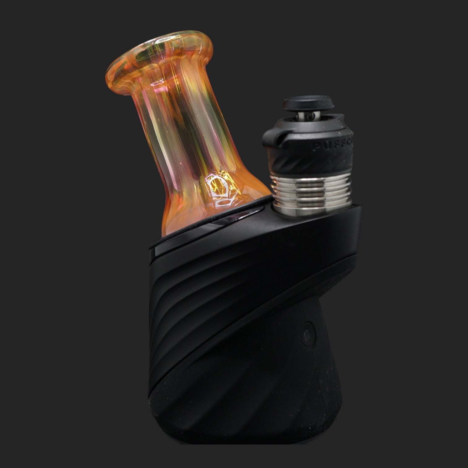 Nobullglassworks Amber Glow Dry Top 74 mm für Puffco Peak und Puffco Peak Pro aus Silver und Gold Fumed Borosilikatglas