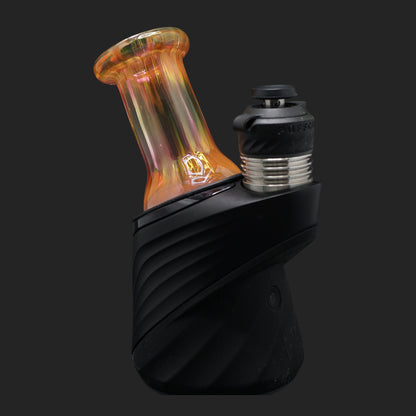 Nobullglassworks Amber Glow Dry Top 74 mm für Puffco Peak und Puffco Peak Pro aus Silver und Gold Fumed Borosilikatglas