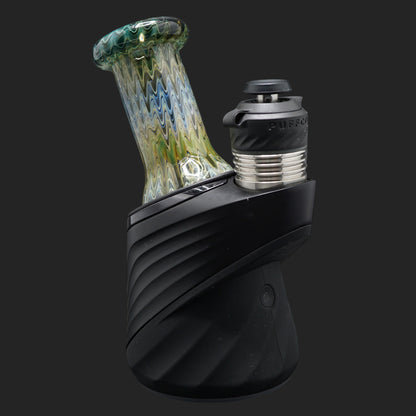 Nobullglassworks Deep Current Dry Top 75 mm für Puffco Peak und Puffco Peak Pro mit Gold & Silver Fume Wrap & Rake