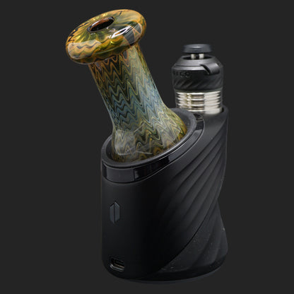 Handgefertigtes Nobullglassworks Forest Ember Dry Top für Puffco Peak & Peak Pro aus Gold & Silver Fume Borosilikatglas