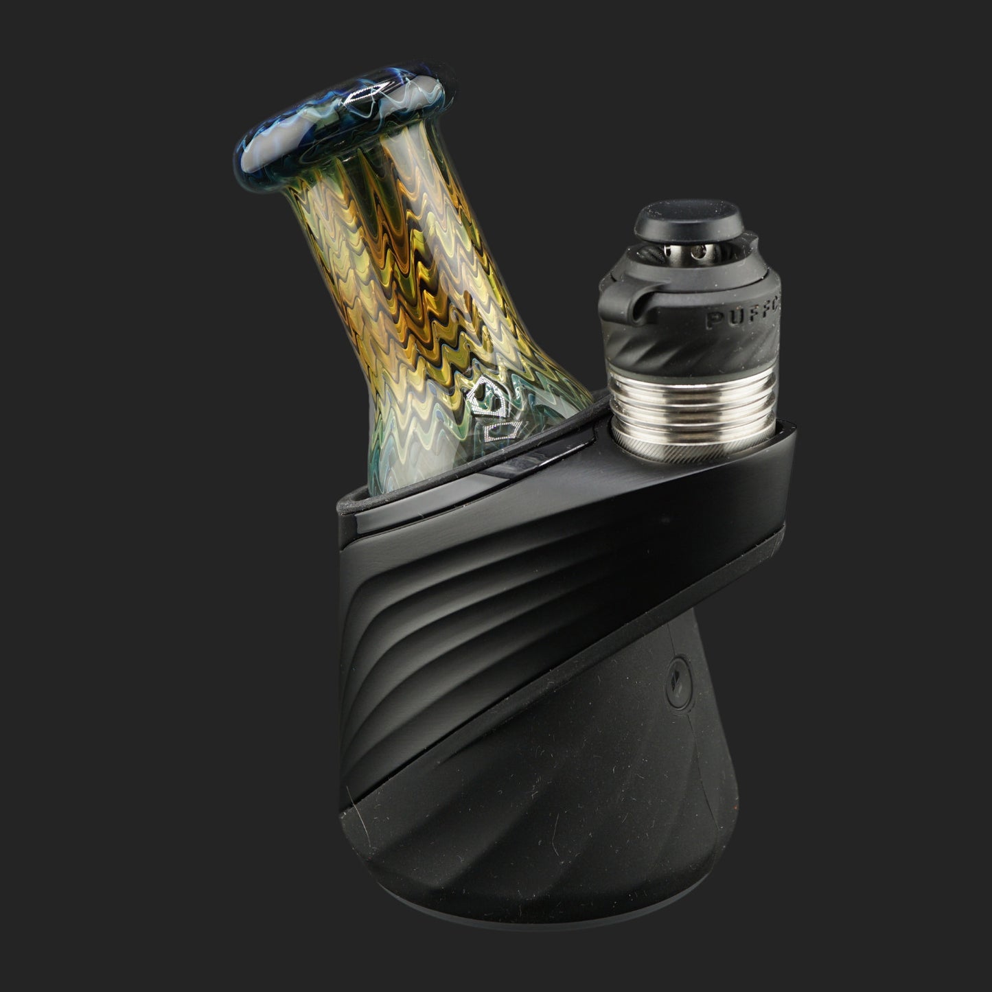 Nobullglassworks Gold Rush Dry Top 72 mm für Puffco Peak und Puffco Peak Pro mit intensivem Goldschimmer