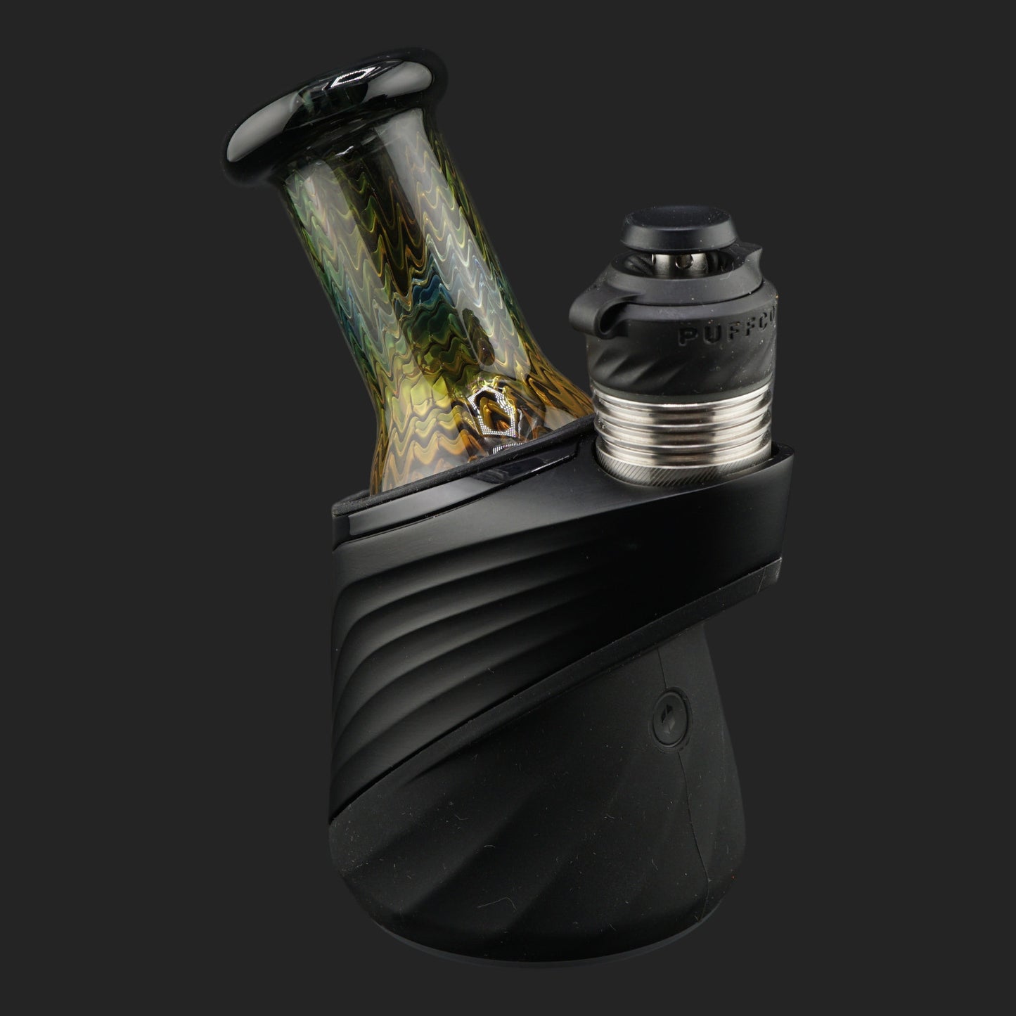 Handgefertigtes Nobullglassworks Golden Shimmer Dry Top aus .999 Silber und 24k Gold Fumed Borosilikatglas