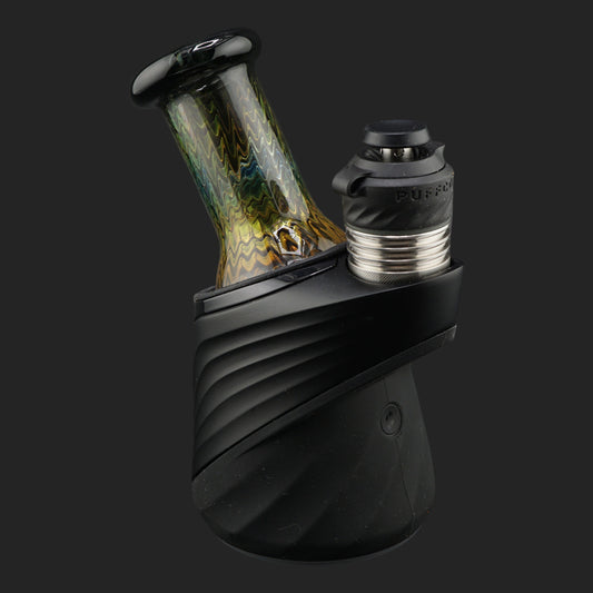 Handgefertigtes Nobullglassworks Golden Shimmer Dry Top aus .999 Silber und 24k Gold Fumed Borosilikatglas