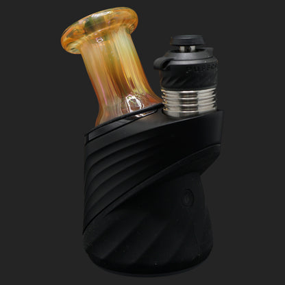 obullglassworks Peach Bloom Dry Top 65 mm für Puffco Peak und Puffco Peak Pro aus Silver und Gold Fumed Borosilikatglas