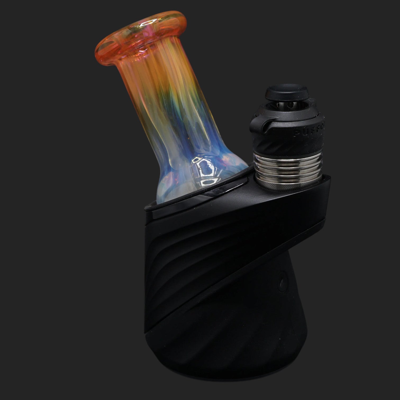 Nobullglassworks Sunrise Fade Dry Top 77 mm für Puffco Peak und Puffco Peak Pro aus .999 Silver und 24k Gold Fumed Borosilikatglas