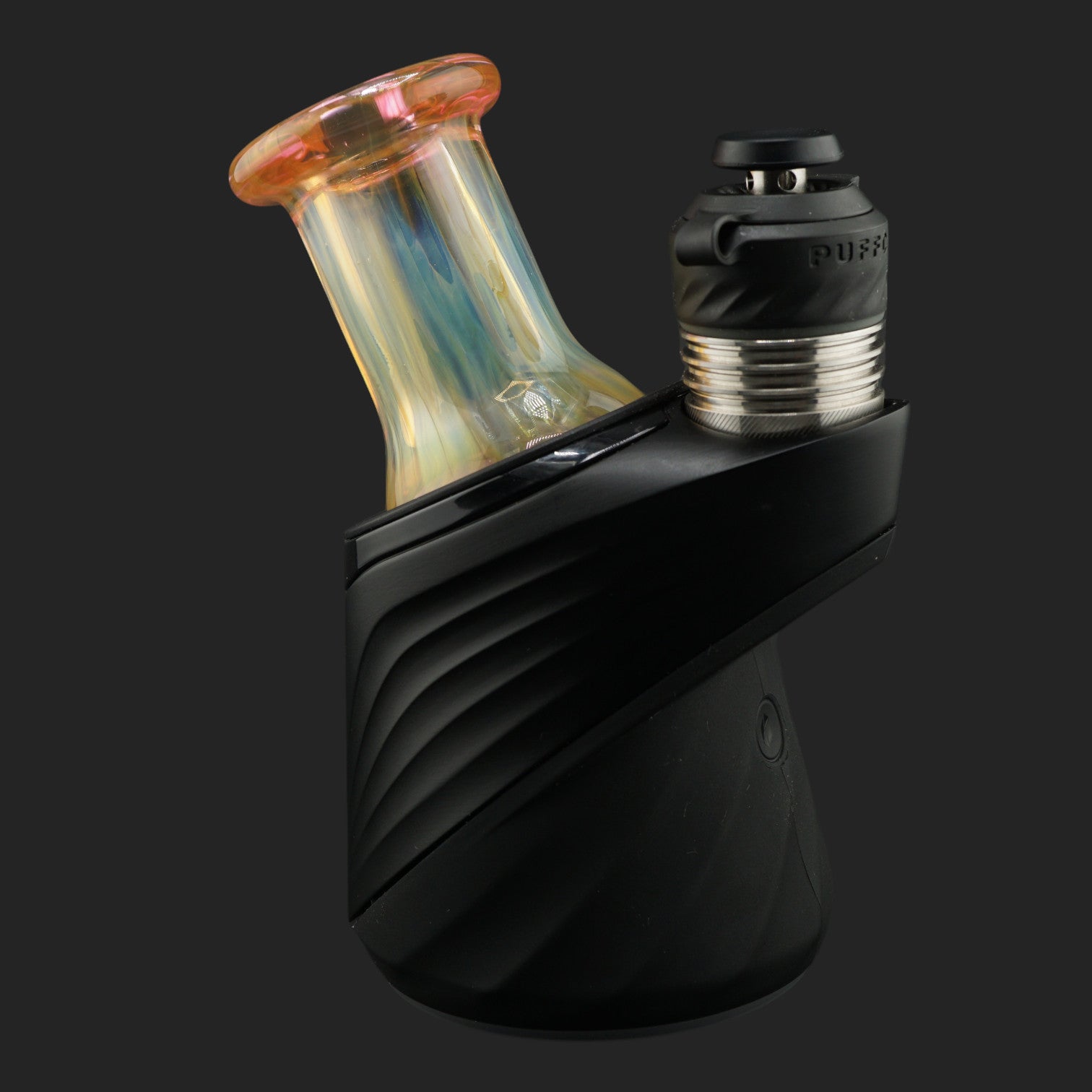 Puffco Peak Pro Dry Top Sunset Shift von Nobullglassworks aus Silver und Gold Fumed Borosilikatglas