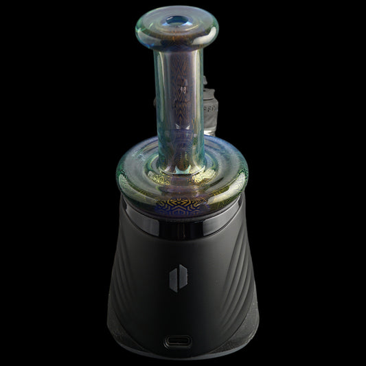 Puffco Peak glass dry top micro geometric design handmade glass attachment