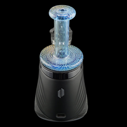 Puffco Peak glass dry top organic labyrinth design handmade glass attachment