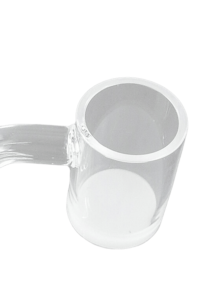 Detailansicht Quarz Banger 14,5 mm Male mit 21 mm Innendurchmesser und weißem Boden