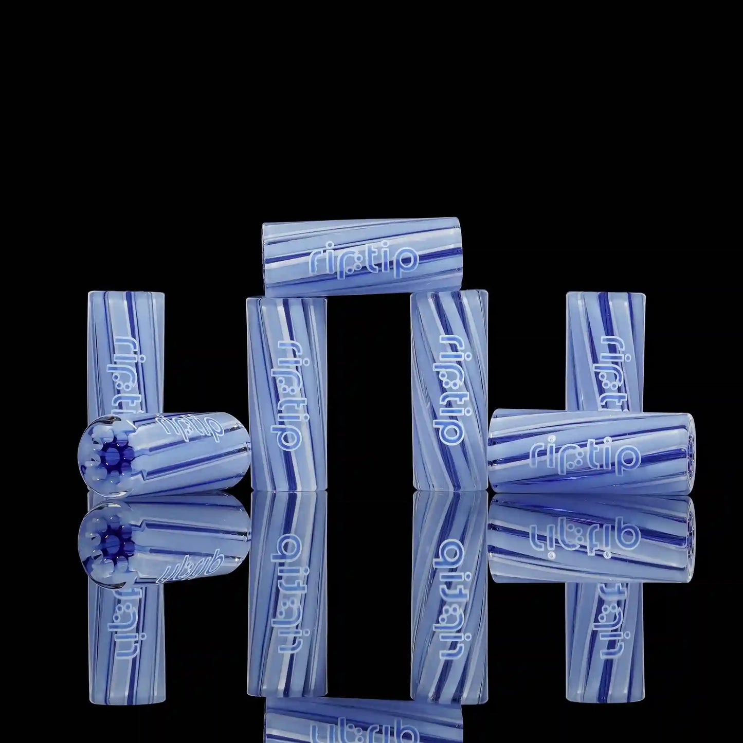 RipTip Glacial Grape glass tips in 6 XL 7 XL 8 XL and 9 XL sizes