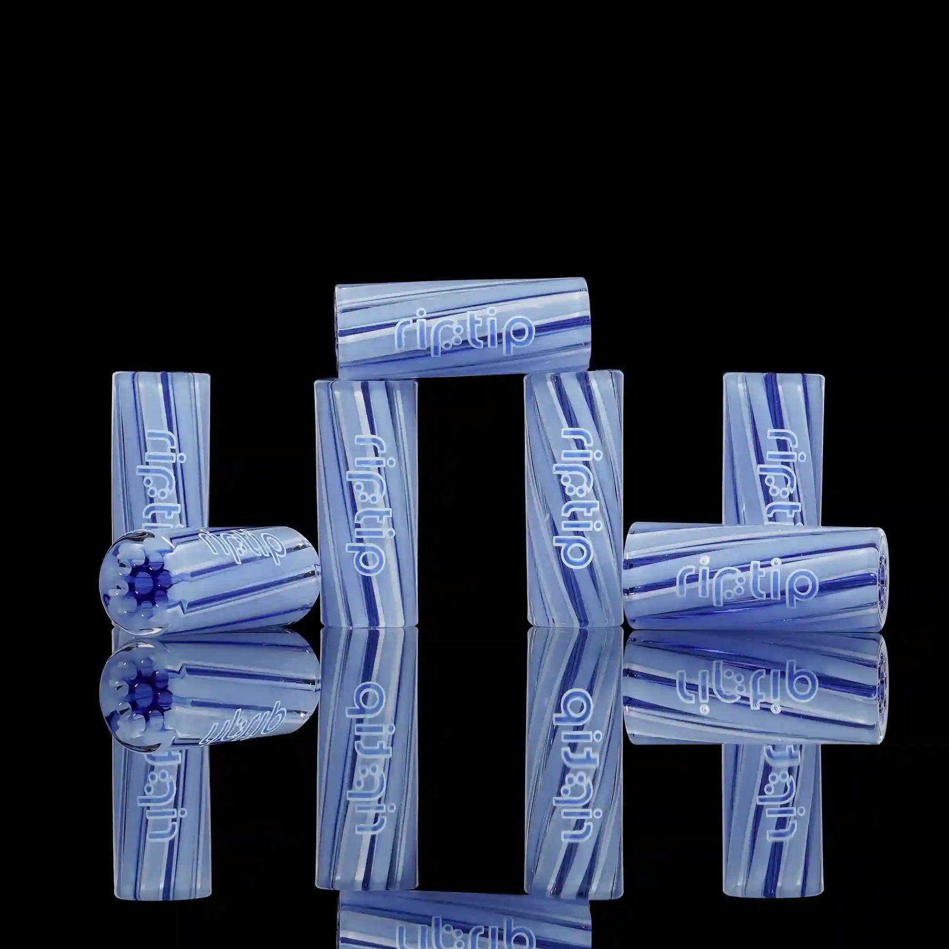 RipTip Glacial Grape glass tips in 6 XL 7 XL 8 XL and 9 XL sizes