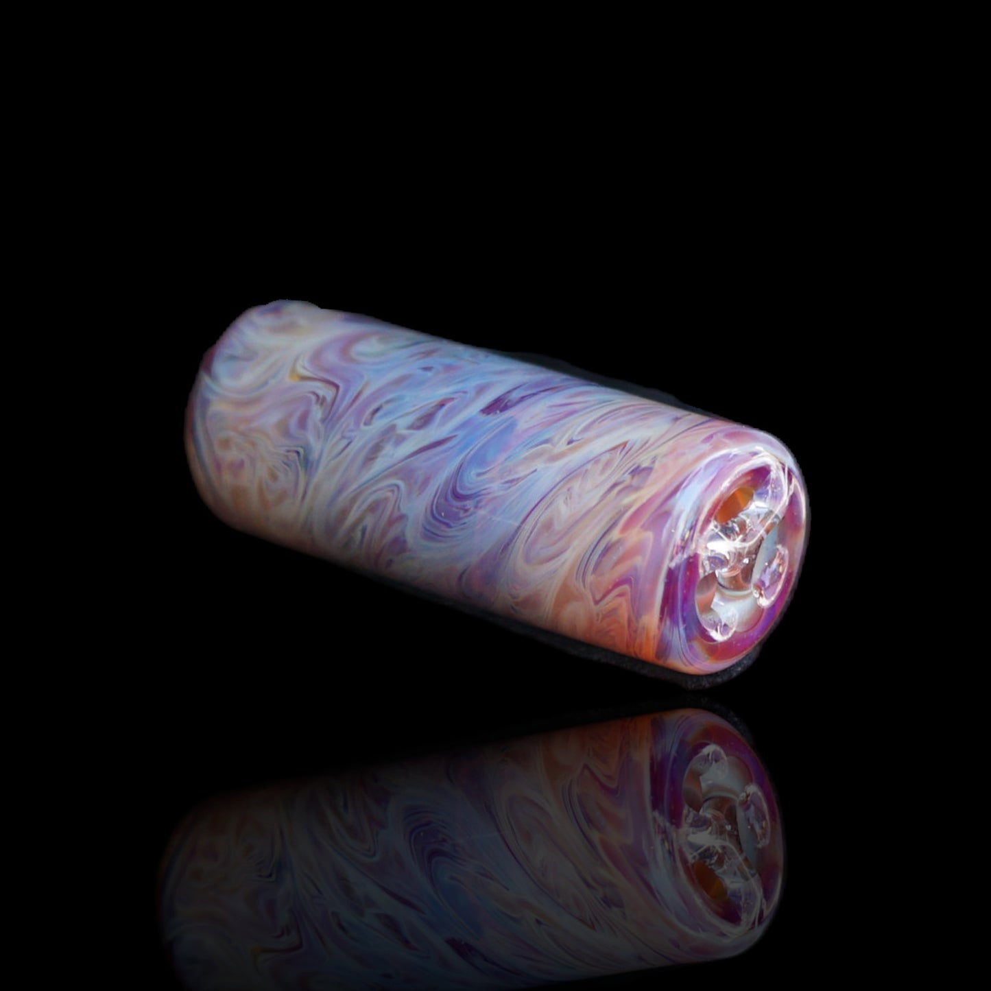 Rosewater Current Glastip mit pastellfarbenem und einmaligem Strömungsmuster