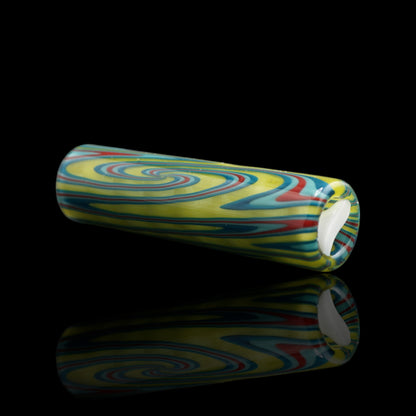Tyeglassarts Lime Vortex handmade borosilicate glass tip with spiral Rotini filter