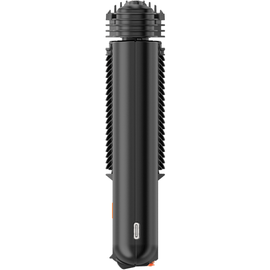 Vaporizer Mighty Plus von Storz und Bickel in der Seitenansicht Ladeanschluss